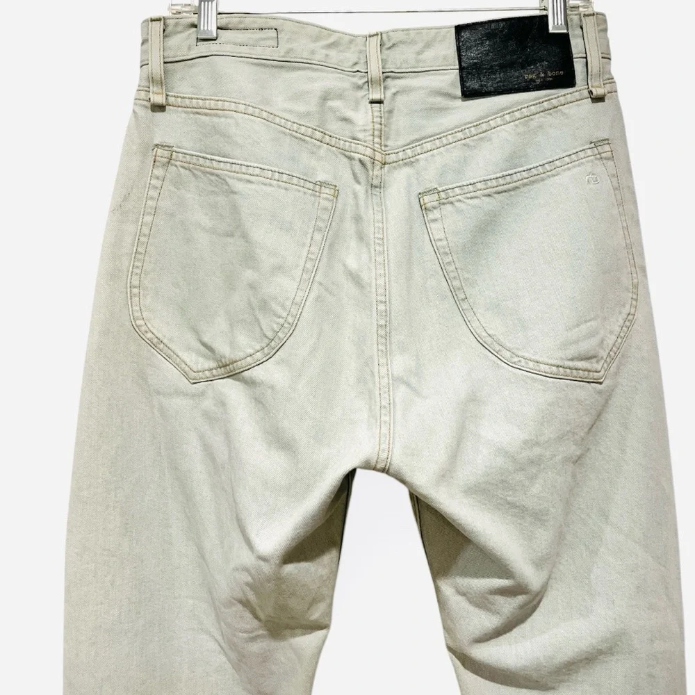 Rag & Bone Slouch Tapered In Dalton Light Blue Jeans Button Fly Belt Loops 30